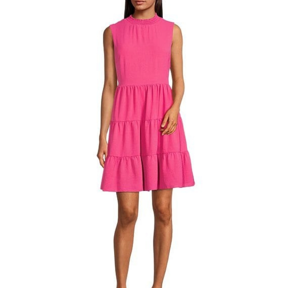 NWT.  Laundry by Shelli Segal Los Angeles hot pink mini dress.
